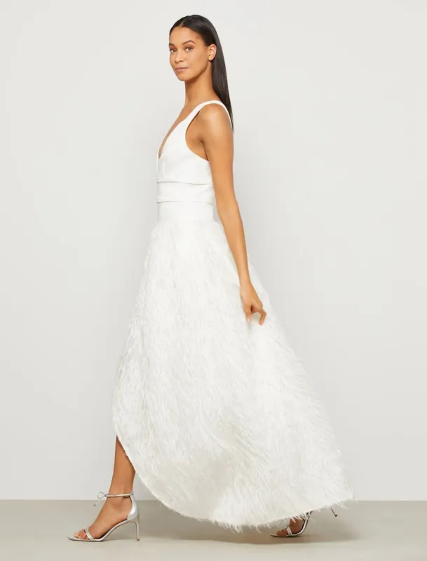 Paloma Faux Feather Evening Gown sold by BCBGMaxAzria