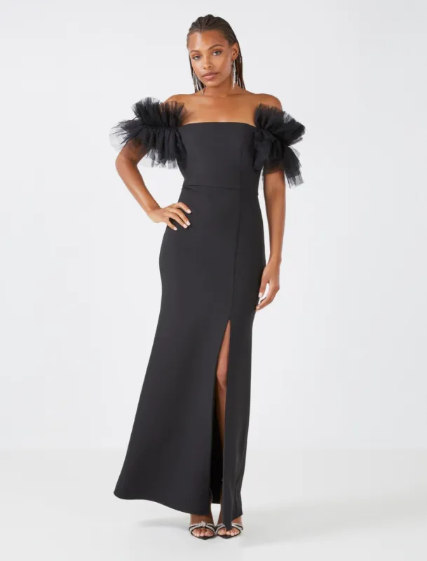 Theodora Off-The-Shoulder Evening Dress sold by BCBGMaxAzria