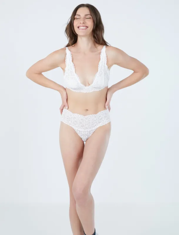 Delaney Lined Extended Triangle Bralette sold by BCBGMaxAzria