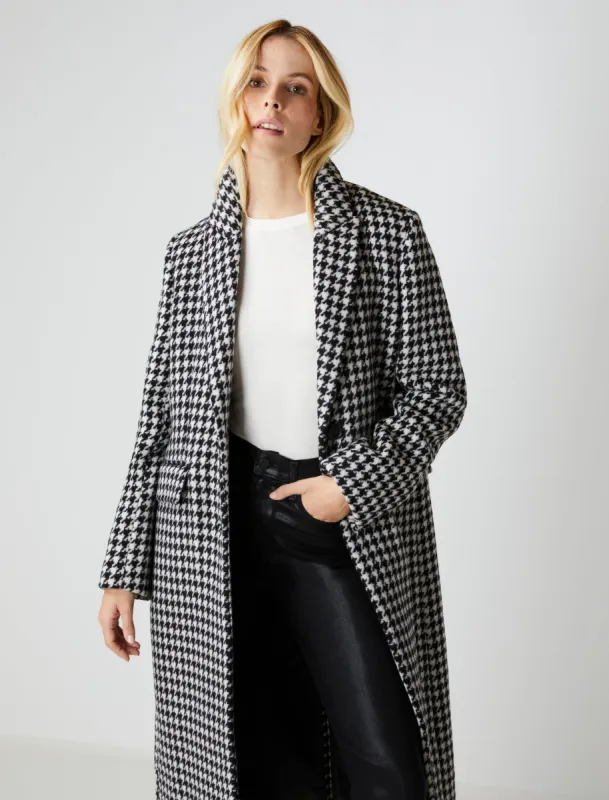 Notch Collar Single-Breasted Riding Coat sold by BCBGMaxAzria