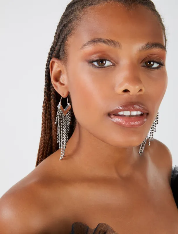 Rock and Roll Crystal Drop Earrings sold by BCBGMaxAzria