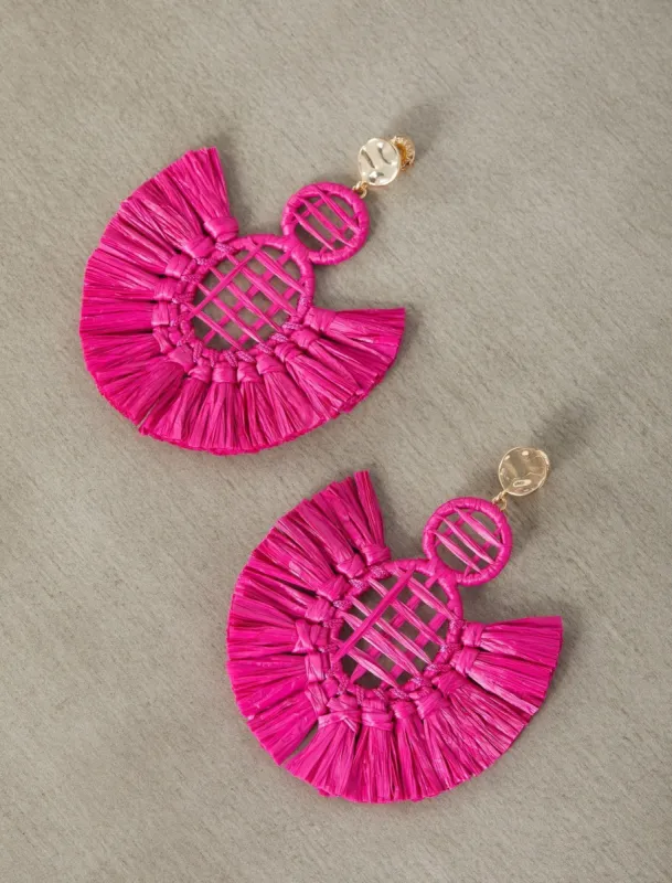 Woven Fringe Drop Earrings sold by BCBGMaxAzria