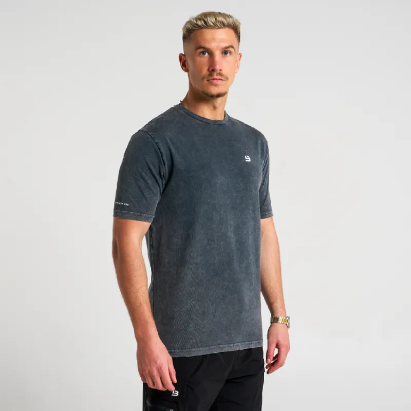 Signature T-Shirt - Washed Charcoal sold by be inspired