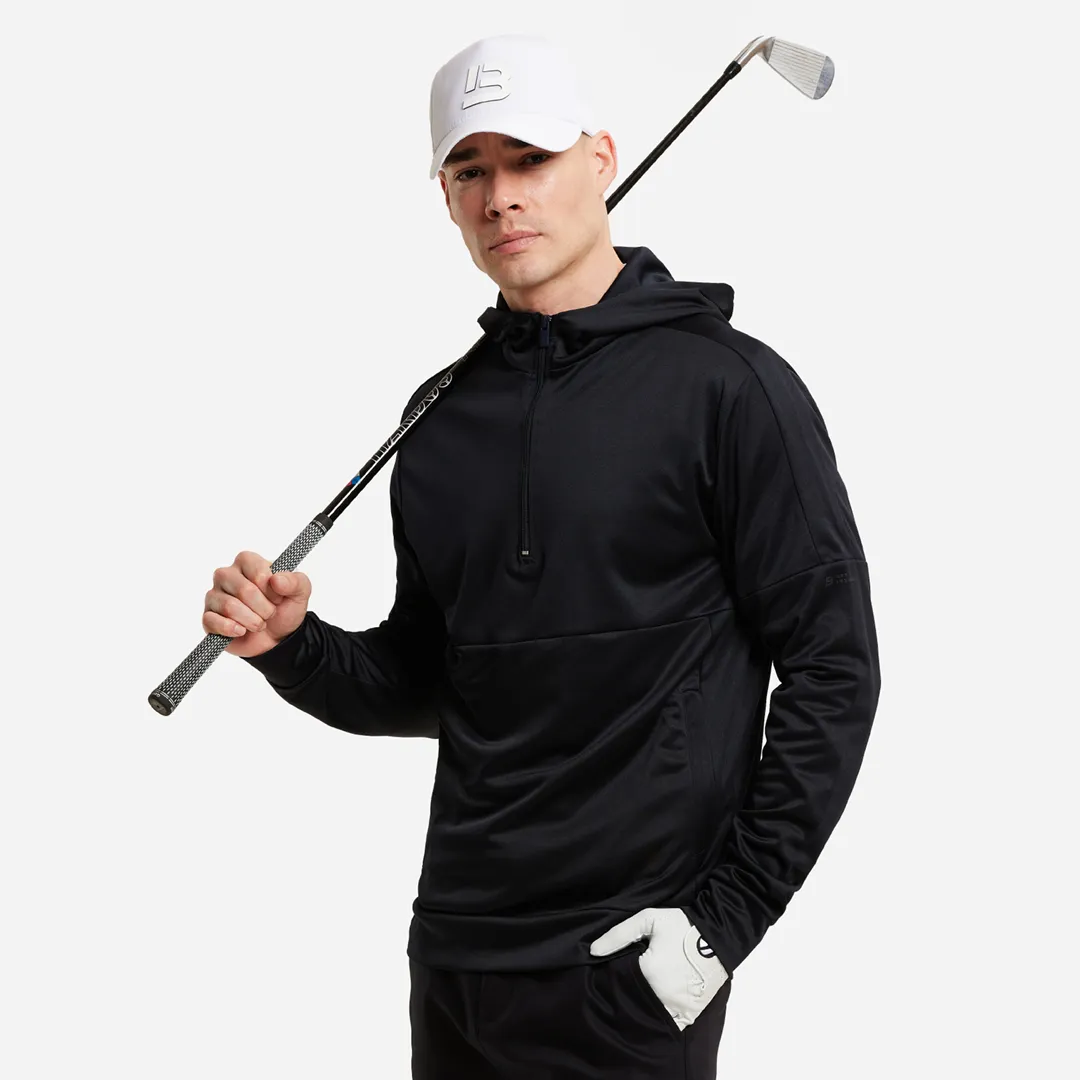 Tavares Quarter Zip Hoodie - Dark Navy sold by be inspired