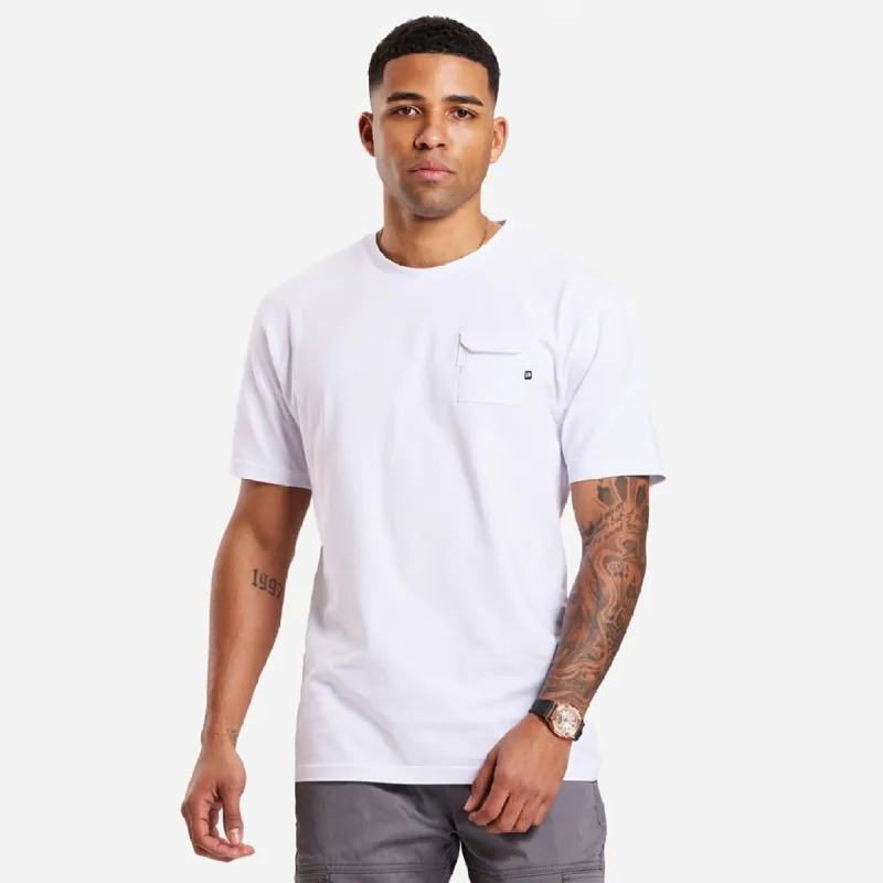 Utility T-Shirt - White sold by be inspired