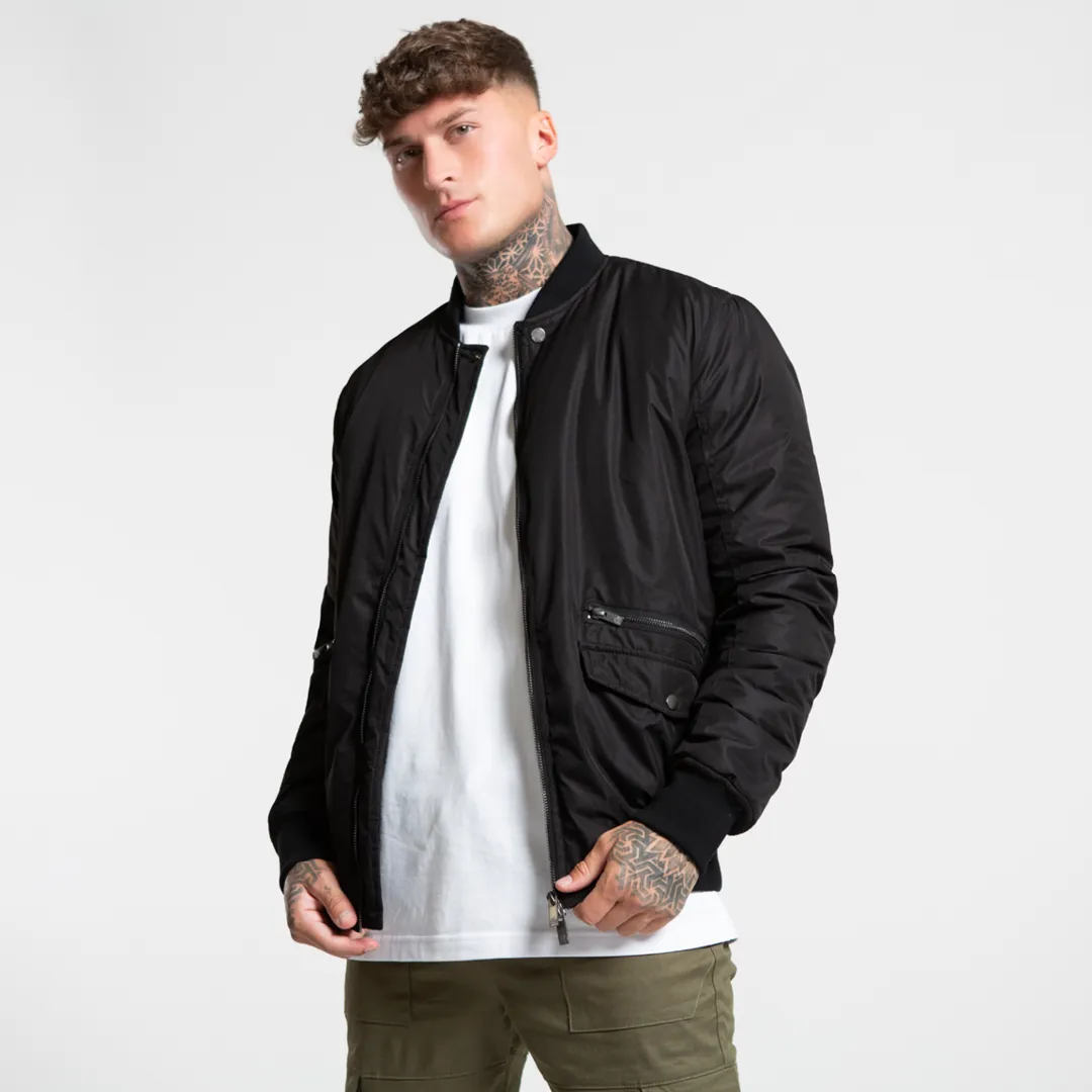 Suarez Bomber Jacket - Black sold by be inspired