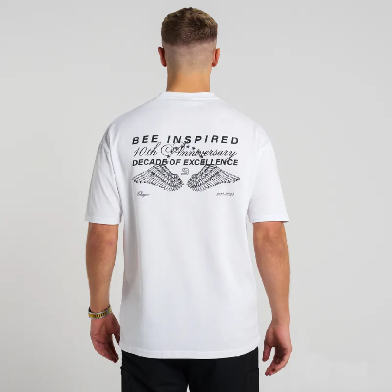 Decade T-Shirt - White sold by be inspired