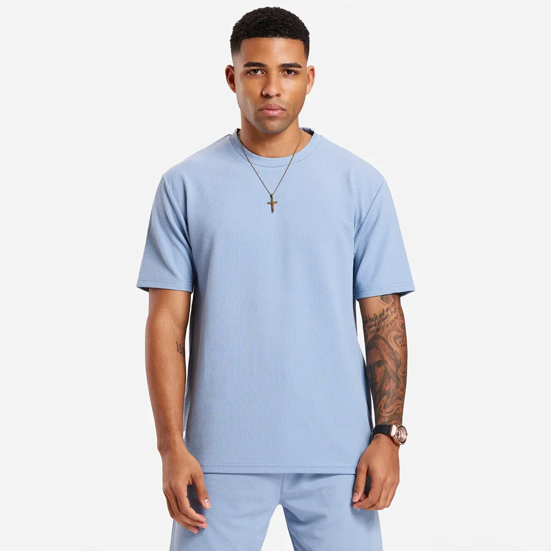 Leno T-Shirt - Ice Blue sold by be inspired
