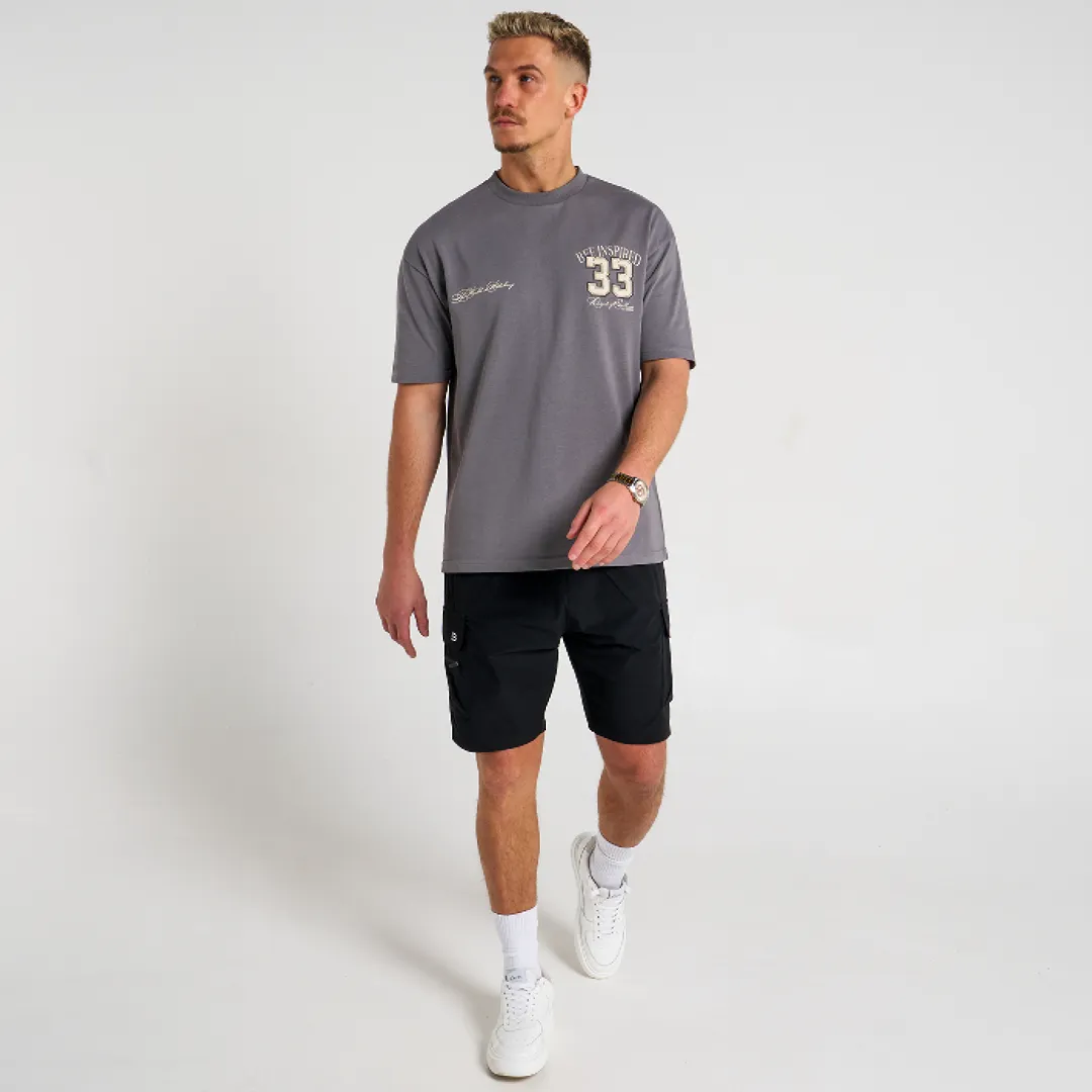 Kamaric T-shirt - Charcoal sold by be inspired product image thumbnail 2