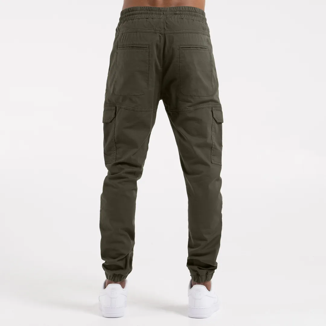 Rivero Cargo Pants - Dark Khaki sold by be inspired product image thumbnail 4