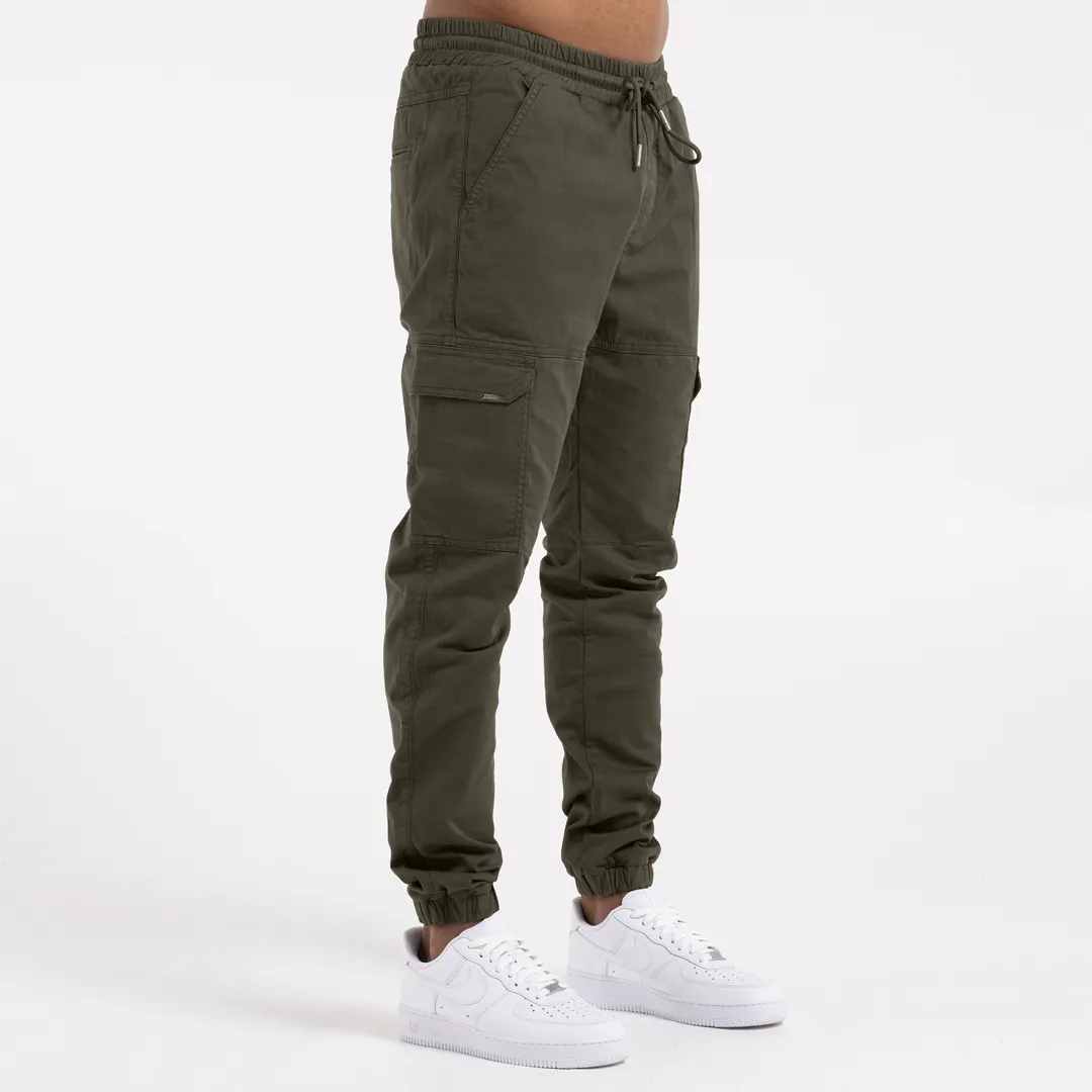 Rivero Cargo Pants - Dark Khaki sold by be inspired product image thumbnail 3