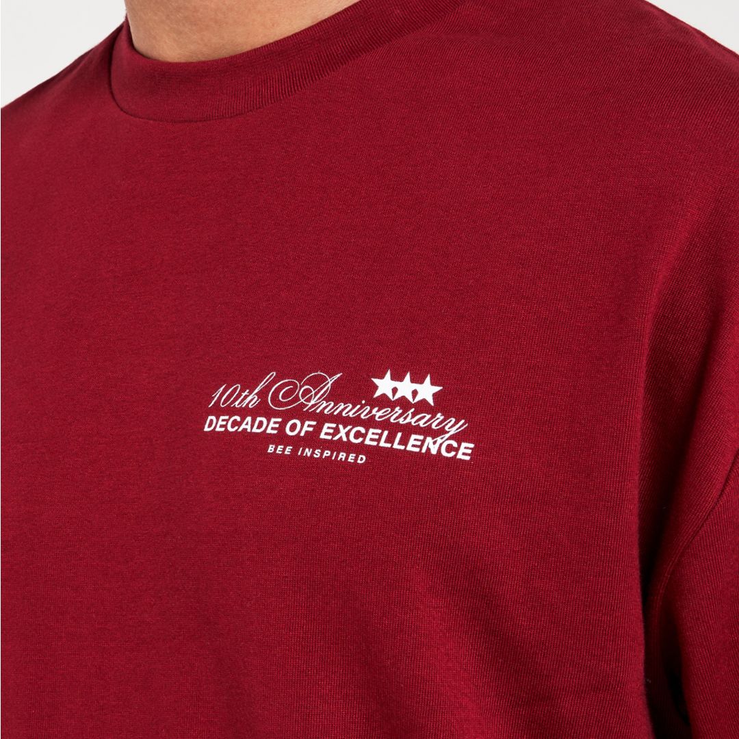 Decade T-Shirt - Red sold by be inspired product image thumbnail 4