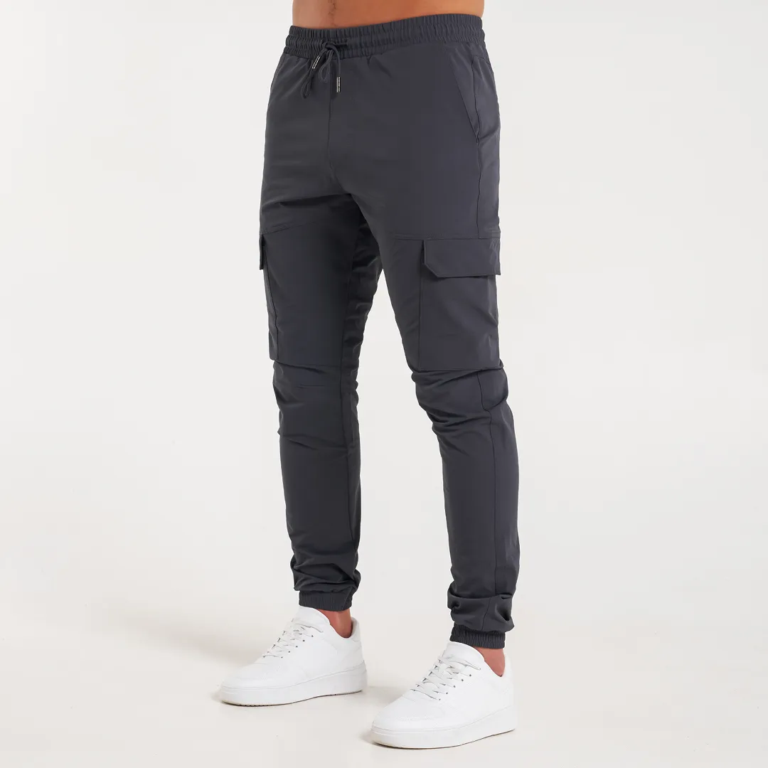 Rivero Tech Cargo Pants - Charcoal sold by be inspired