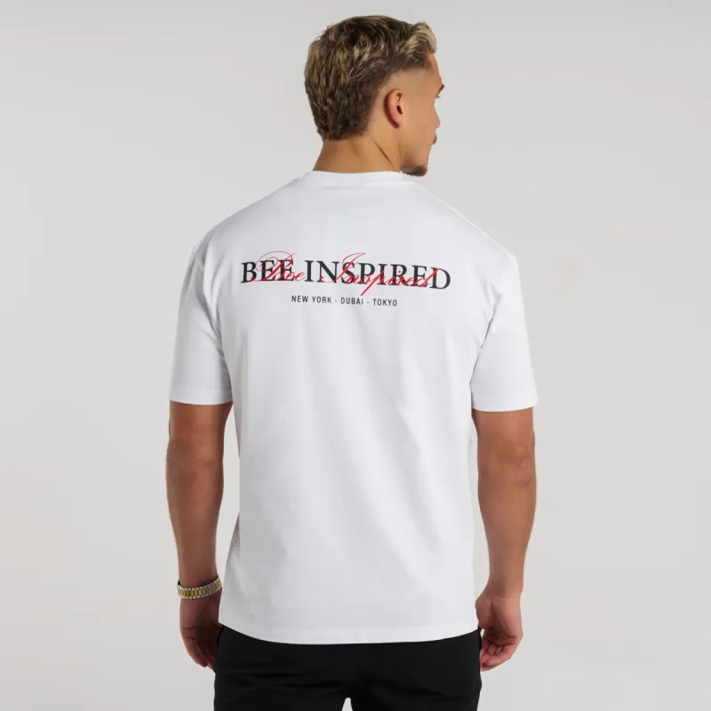 Stach T-Shirt - White sold by be inspired