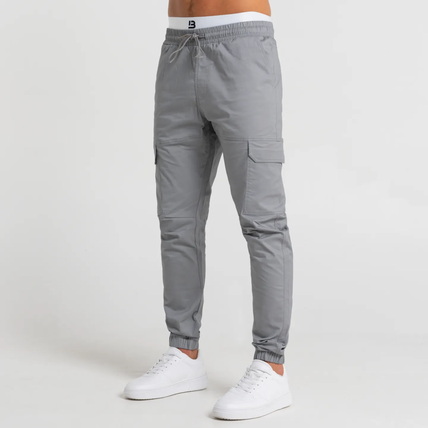Rivero Cargo Pants - Light Grey sold by be inspired product image thumbnail 4