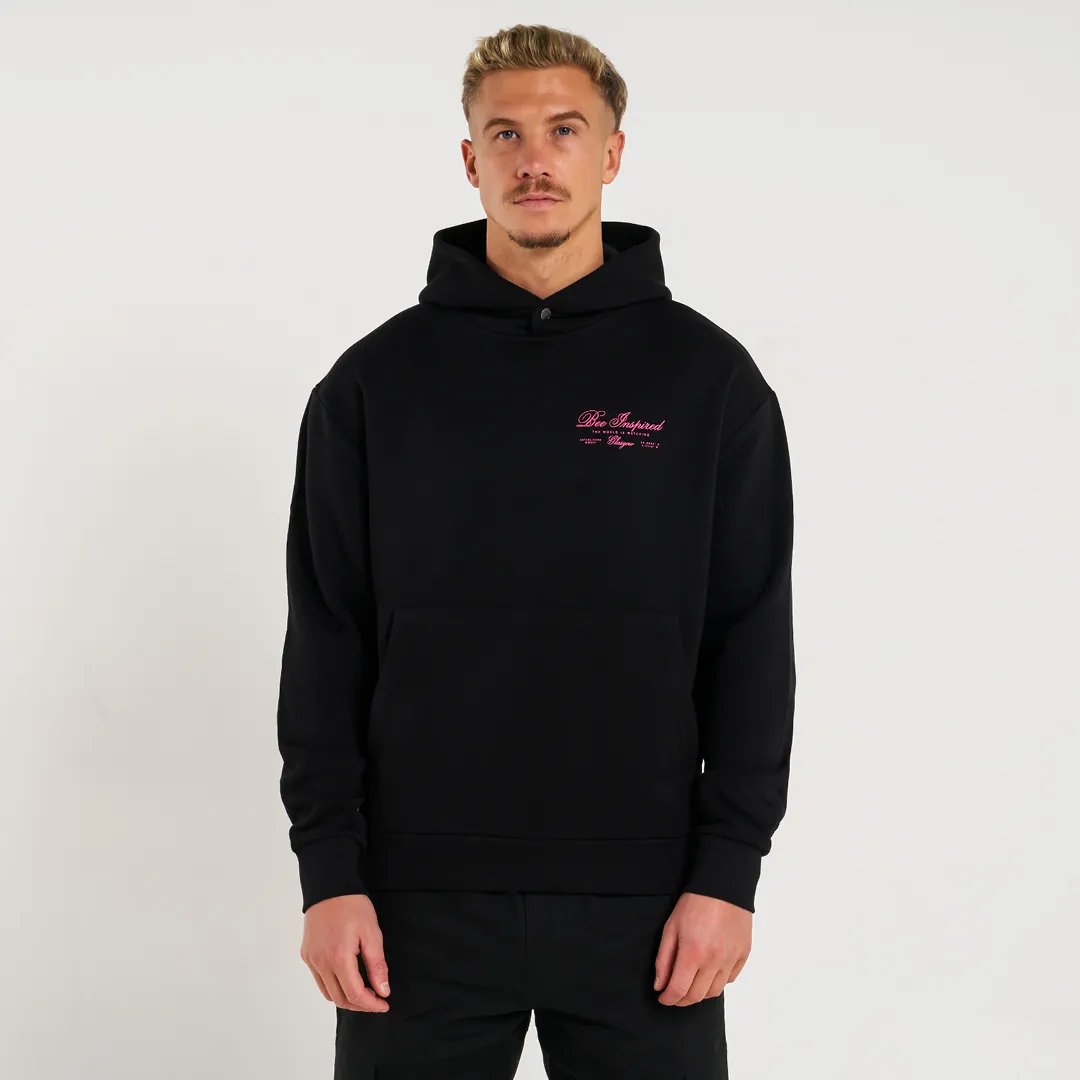 Olise Hoodie - Black/Pink sold by be inspired product image thumbnail 3