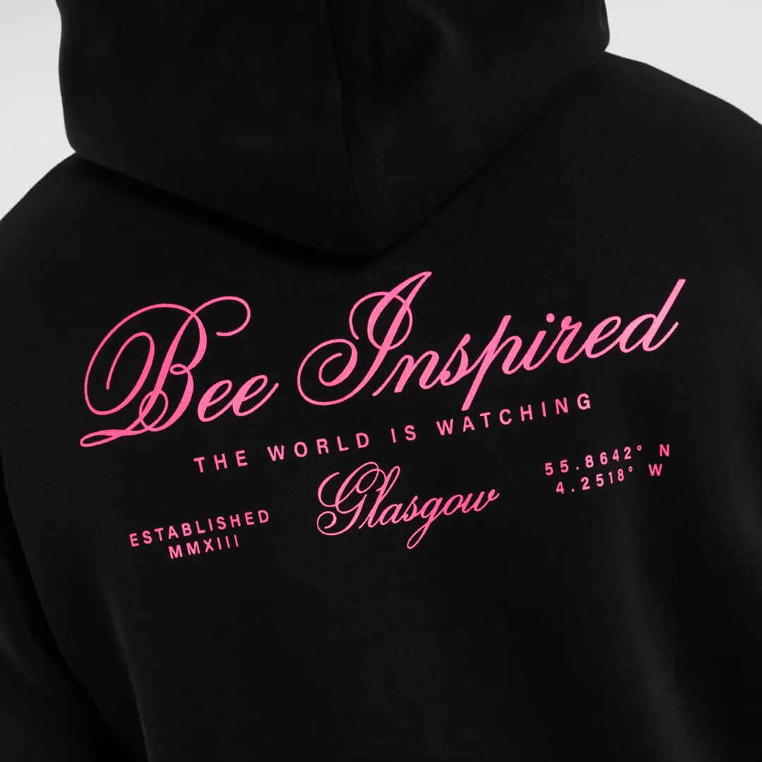 Olise Hoodie - Black/Pink sold by be inspired product image thumbnail 4