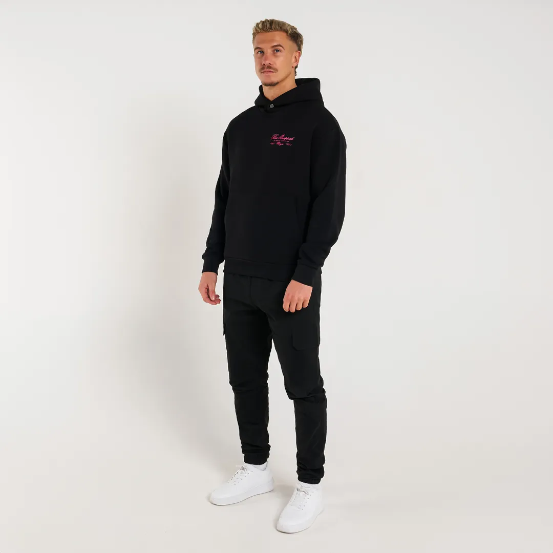 Olise Hoodie - Black/Pink sold by be inspired product image thumbnail 2