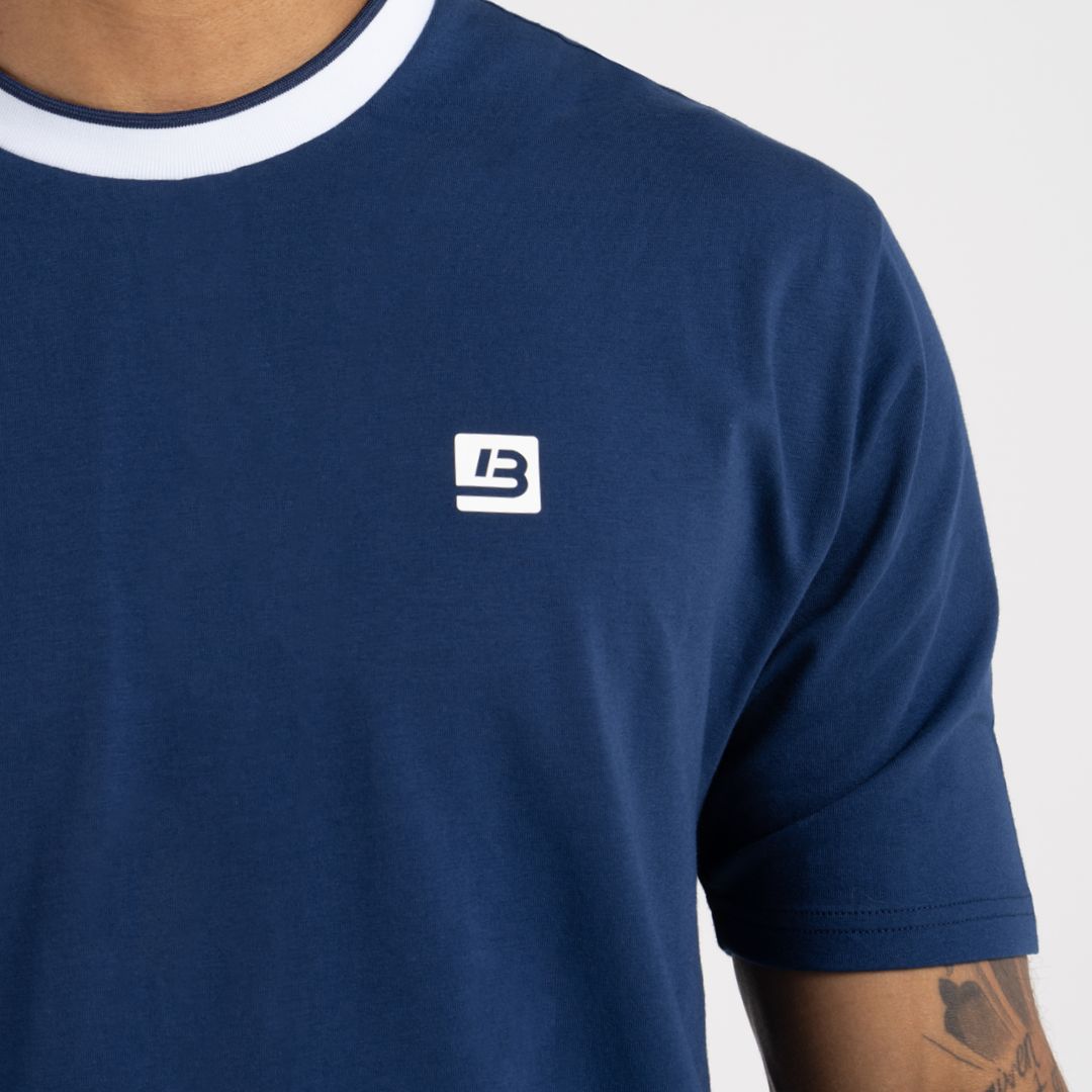 Clarke T-Shirt - Navy sold by be inspired product image thumbnail 3