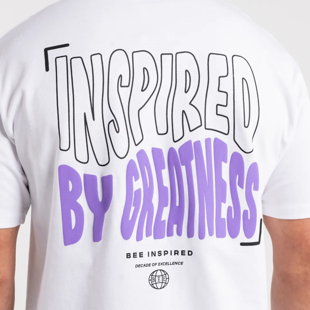 Aguirre T-Shirt - White/Purple sold by be inspired product image thumbnail 4
