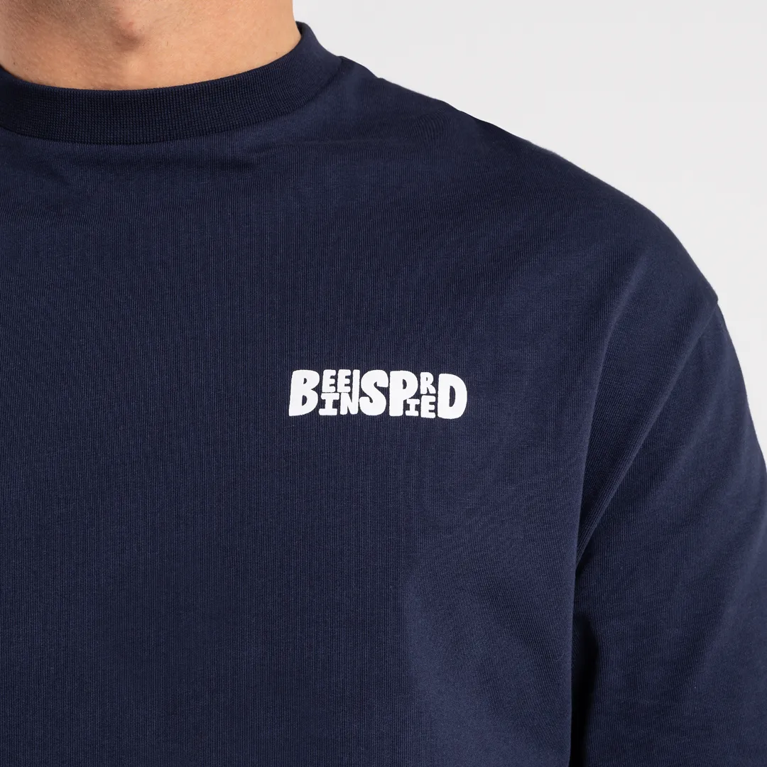 Aguirre Long Sleeve T-Shirt - Navy sold by be inspired product image thumbnail 4