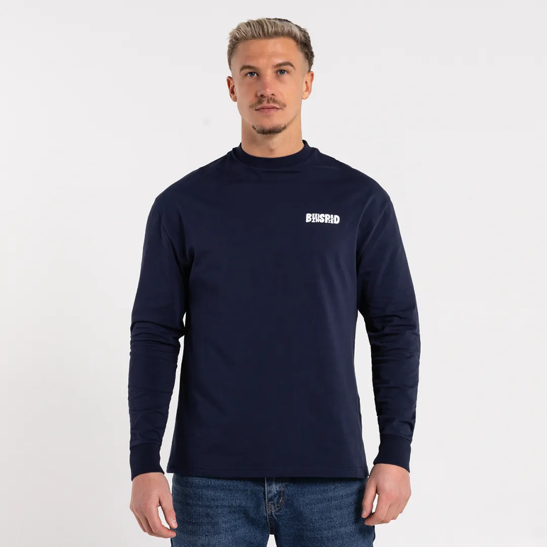 Aguirre Long Sleeve T-Shirt - Navy sold by be inspired product image thumbnail 2