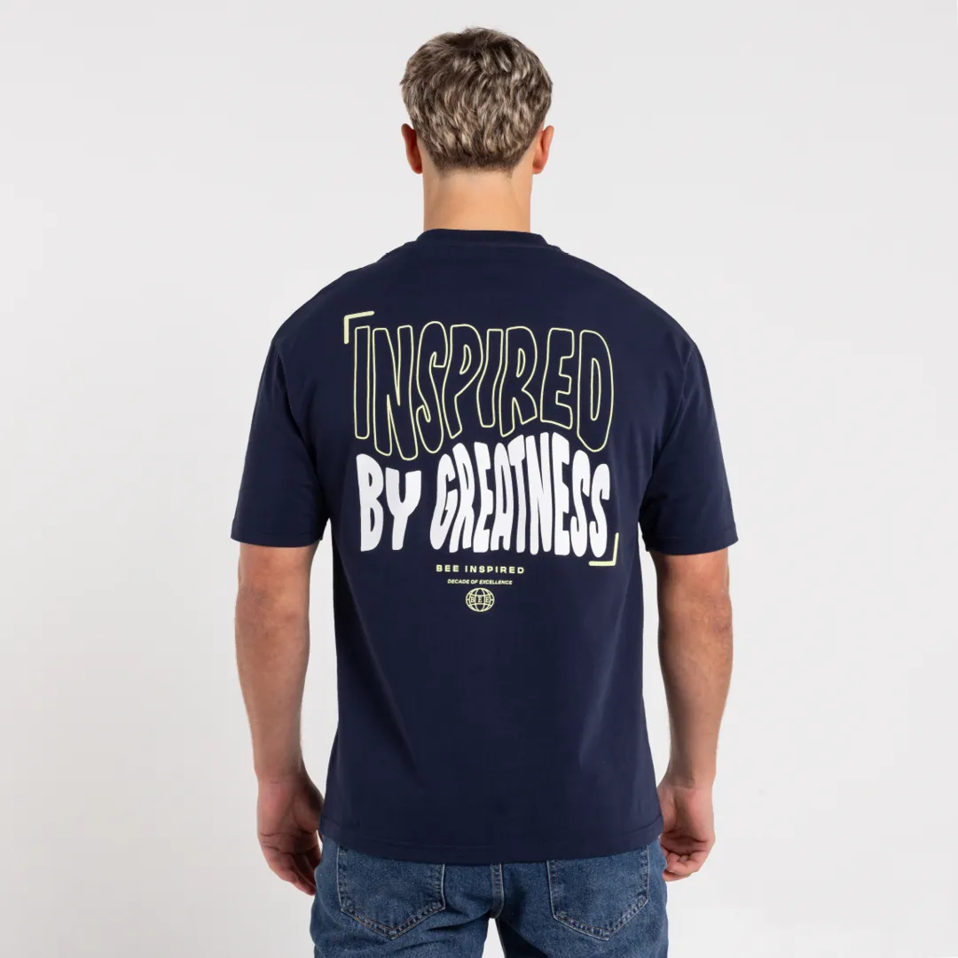 Aguirre T-Shirt - Navy sold by be inspired