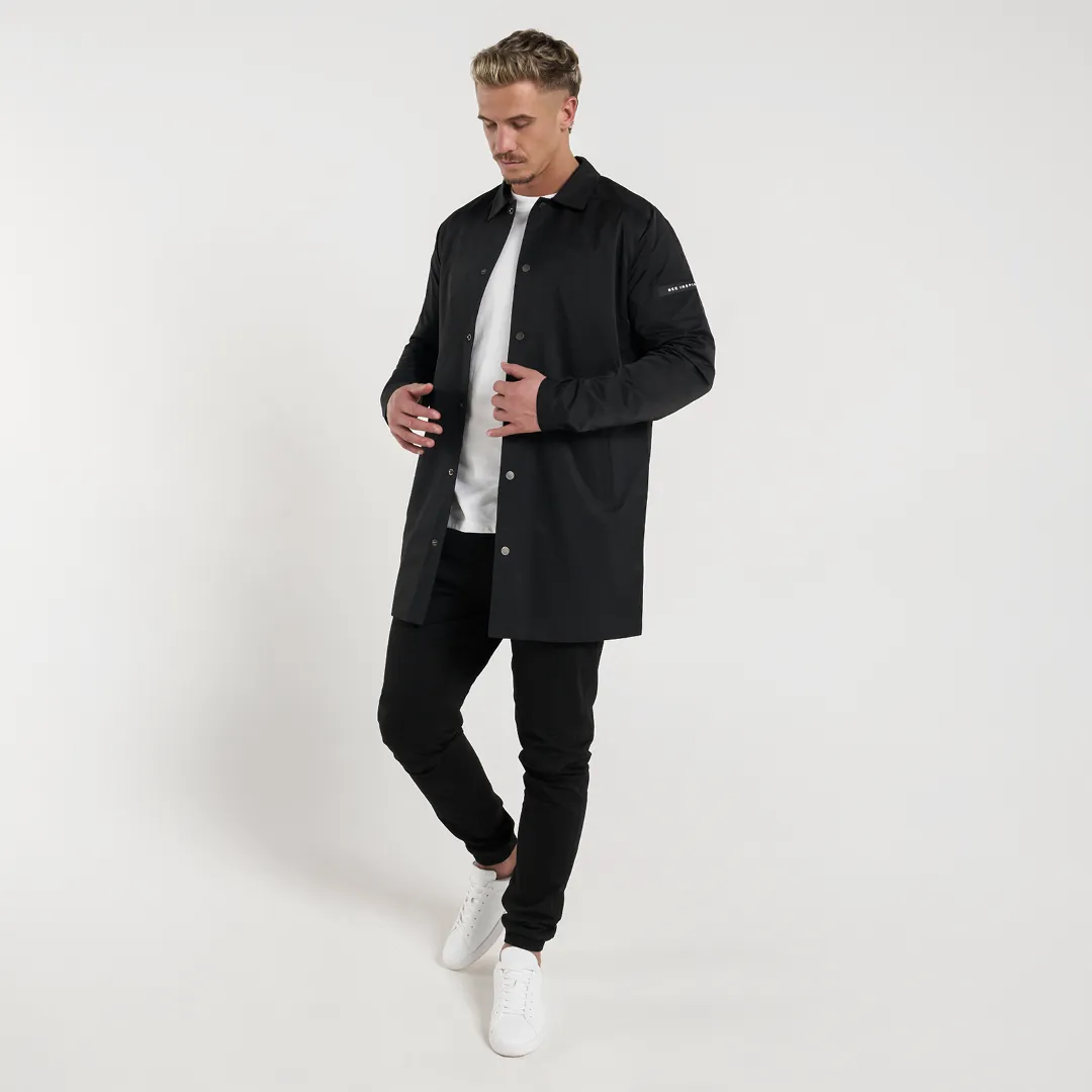 Hanley Trench Coat - Black sold by be inspired product image thumbnail 2