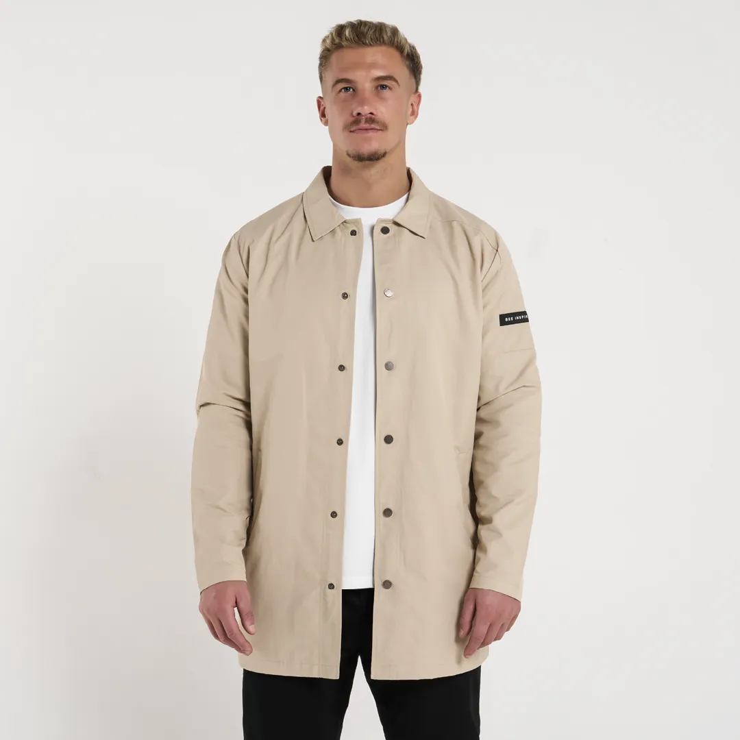 Hanley Trench Coat - Sand sold by be inspired