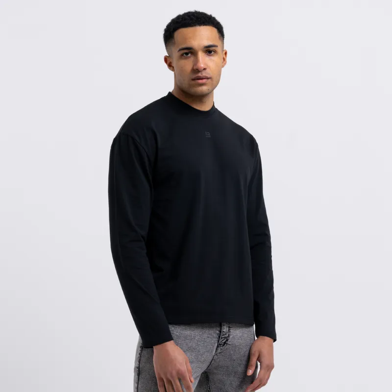 Barella Long Sleeve T-Shirt - Black sold by be inspired