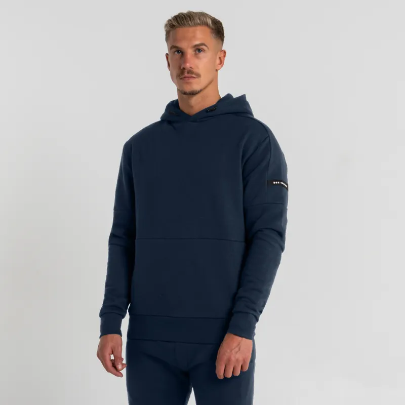 Neto Overhead Hoodie - Dark Navy sold by be inspired