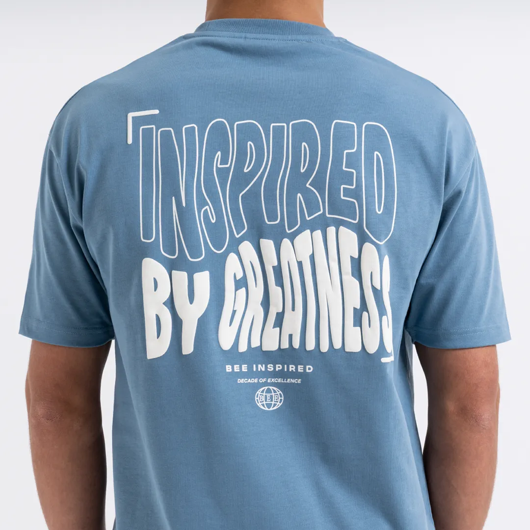 Aguirre T-Shirt - Dusky Blue/White sold by be inspired product image thumbnail 4