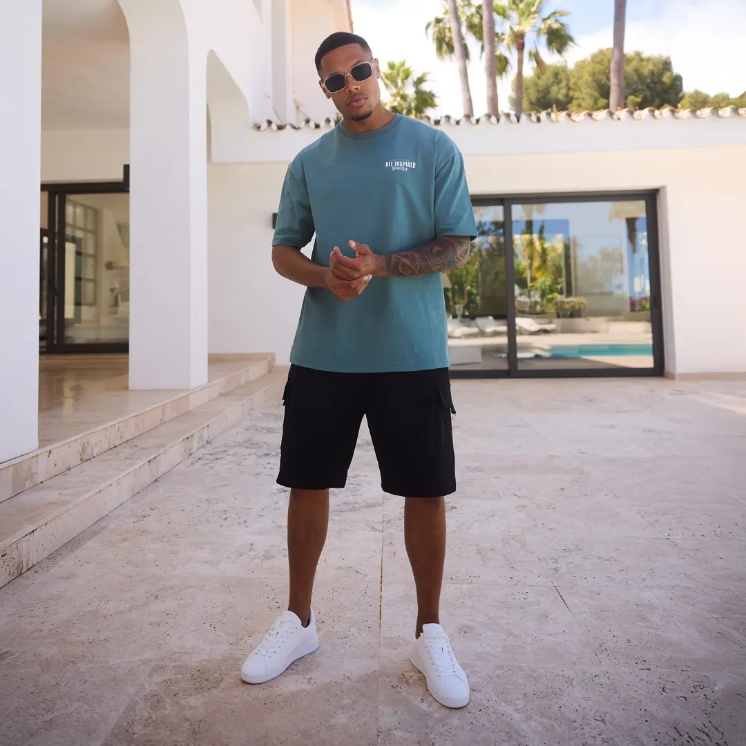 Grealish T-shirt - Teal Dusk sold by be inspired product image thumbnail 5