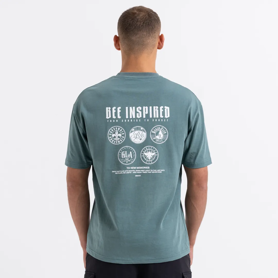 Grealish T-shirt - Teal Dusk sold by be inspired