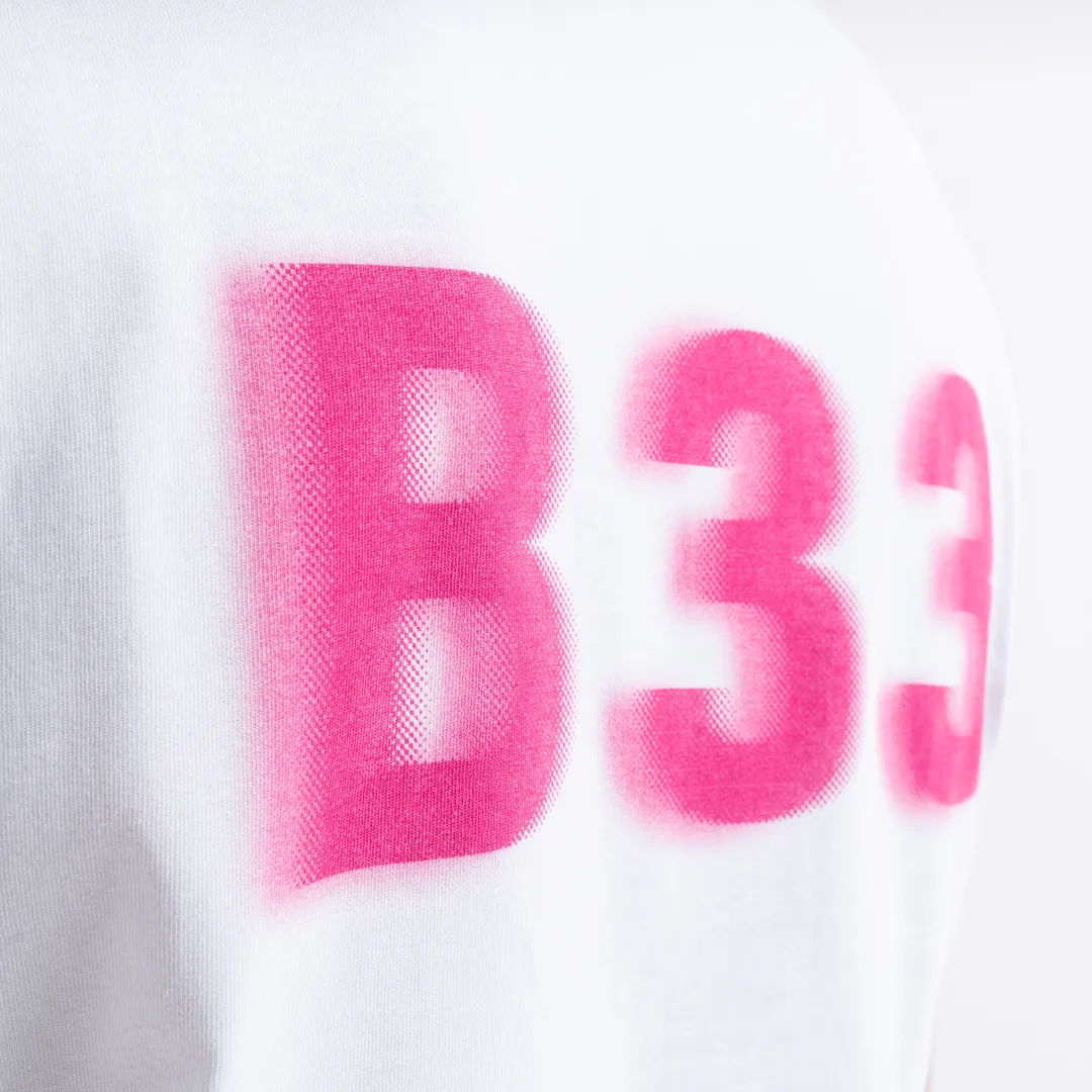 Hallberg T-Shirt - White/Pink sold by be inspired product image thumbnail 4