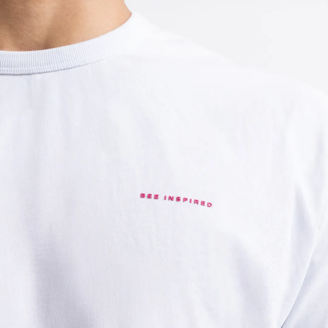 Hallberg T-Shirt - White/Pink sold by be inspired product image thumbnail 3