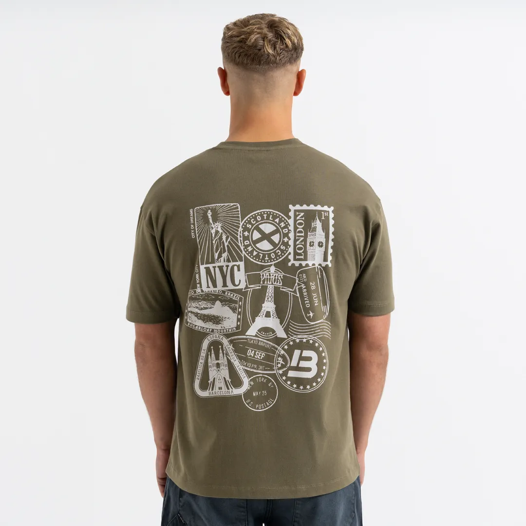 Juninho T-Shirt - Khaki sold by be inspired product image thumbnail 3