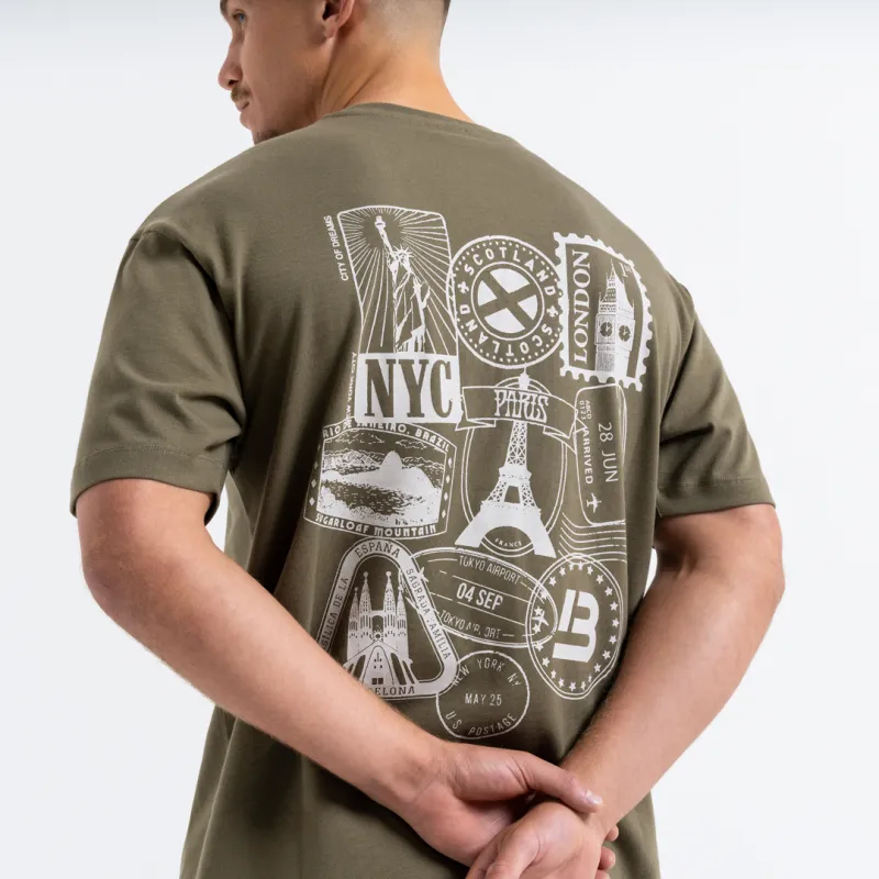 Juninho T-Shirt - Khaki sold by be inspired