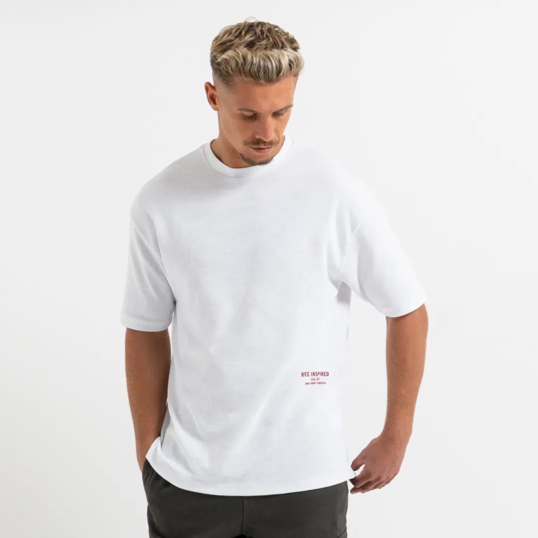 Becker T-Shirt - White sold by be inspired product image thumbnail 3