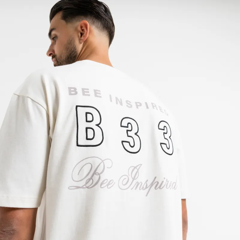 Millar T-shirt - Off White made by be inspired