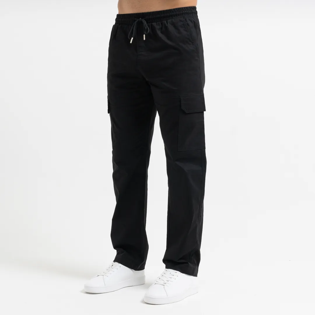 Rivero Relaxed Cargo Pants - Black sold by be inspired product image thumbnail 3