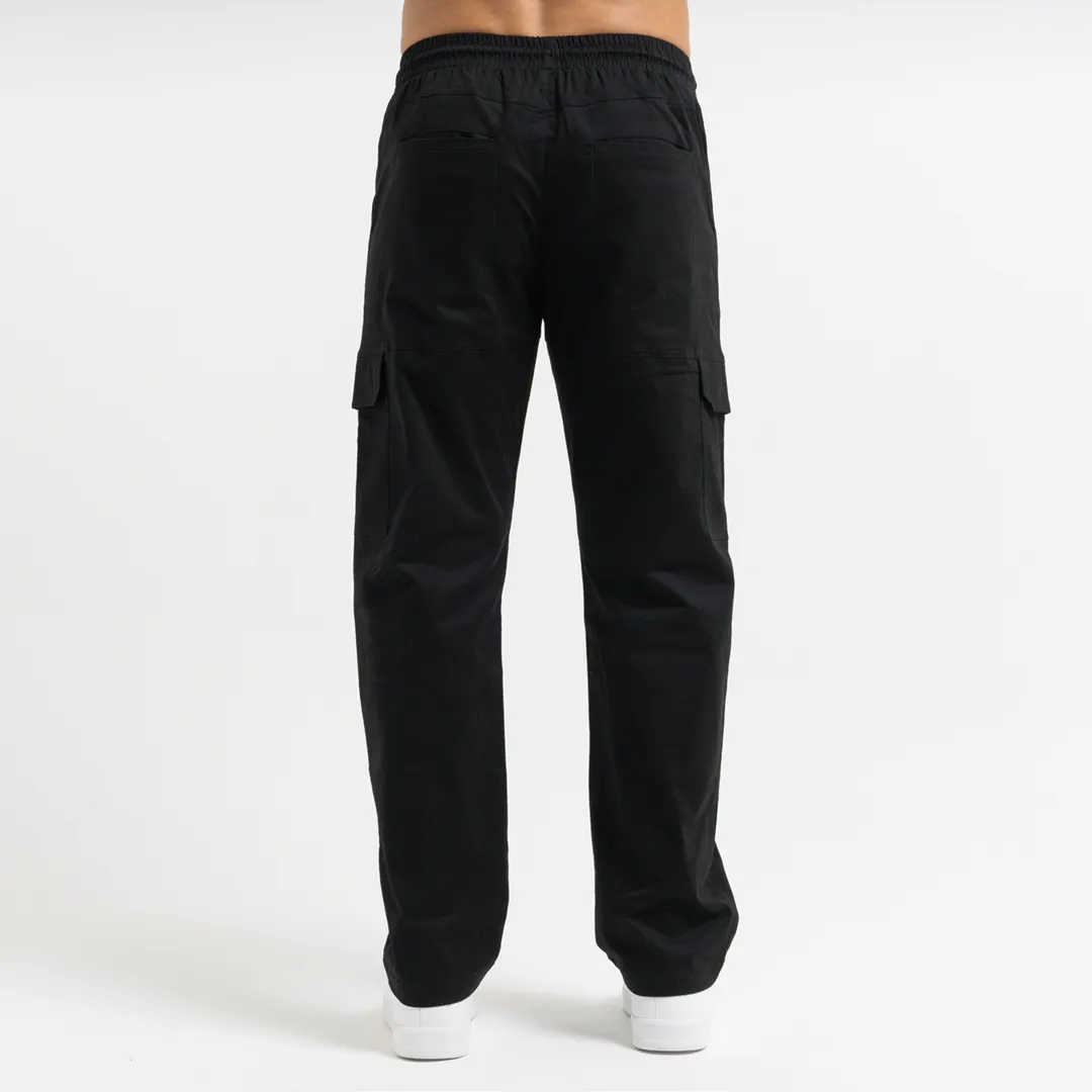 Rivero Relaxed Cargo Pants - Black sold by be inspired product image thumbnail 4