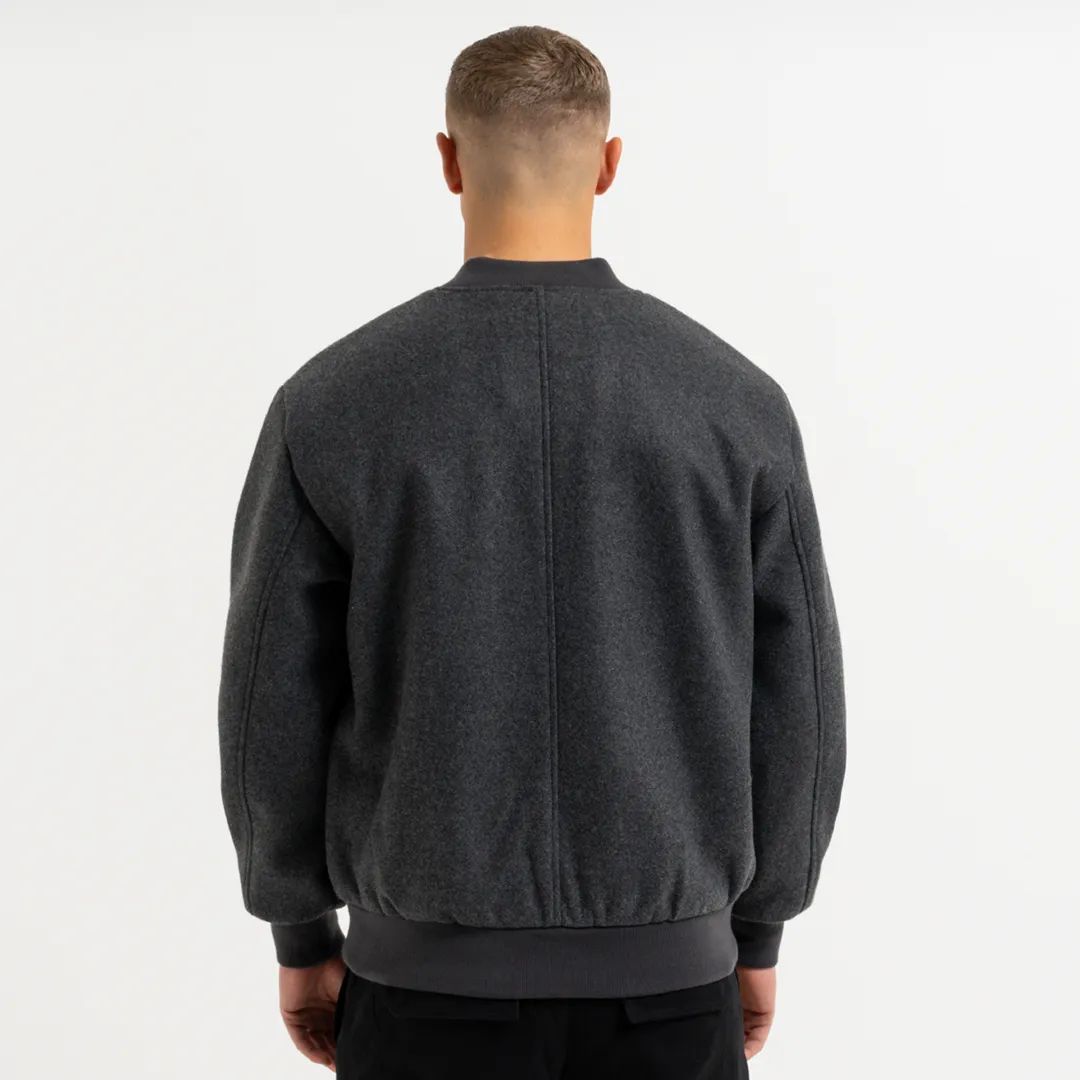 Sibbick Bomber Jacket - Charcoal sold by be inspired product image thumbnail 3