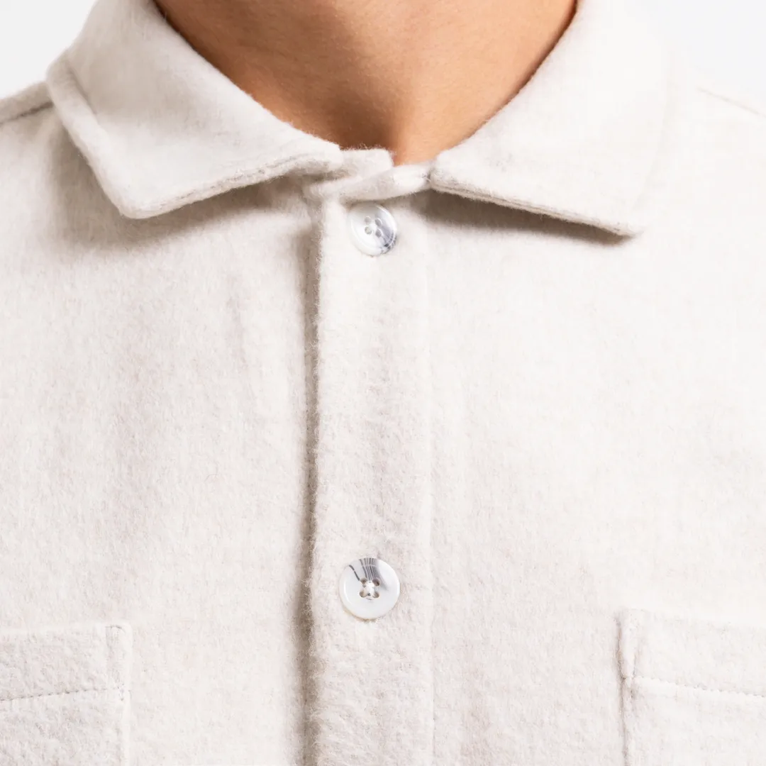 Courtois Overshirt - Ecru sold by be inspired product image thumbnail 4