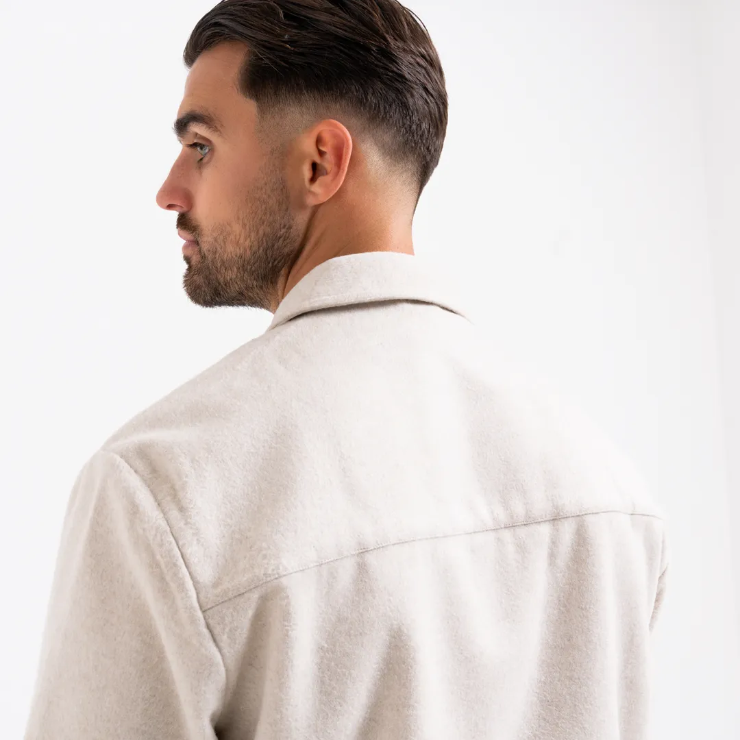 Courtois Overshirt - Ecru sold by be inspired product image thumbnail 5