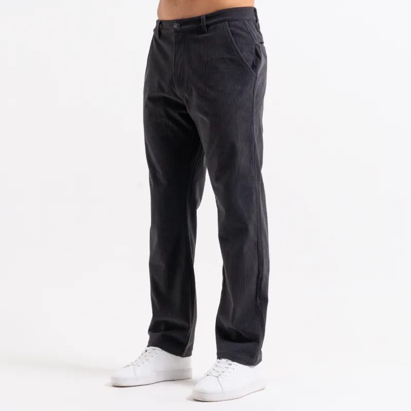 Zamorano Cord Pant - Charcoal sold by be inspired