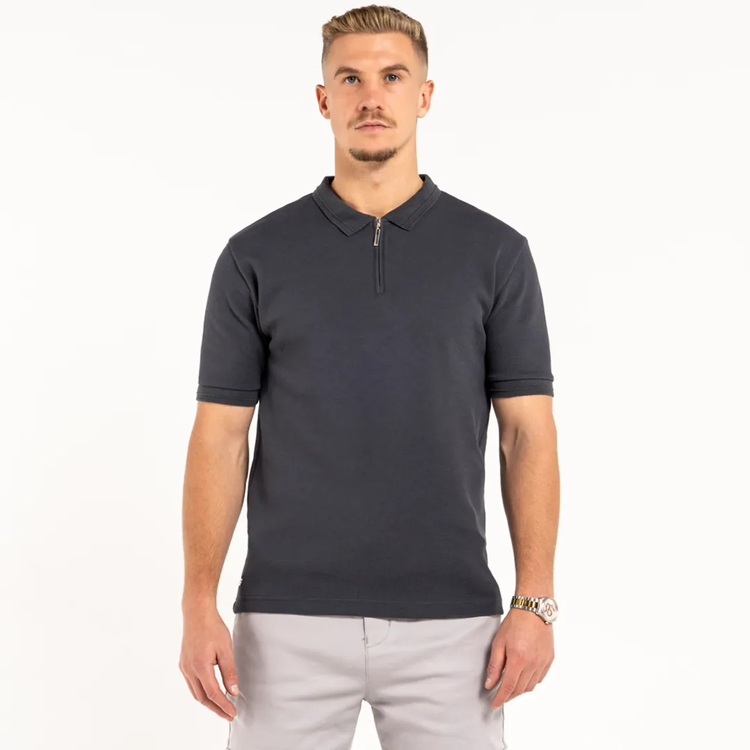 Felipe Polo Shirt - Charcoal sold by be inspired