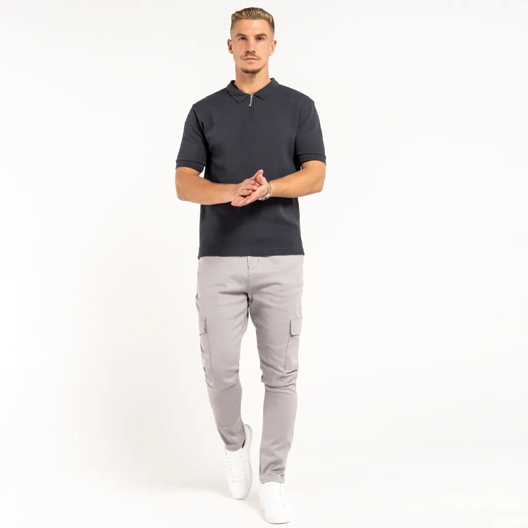Felipe Polo Shirt - Charcoal sold by be inspired product image thumbnail 2