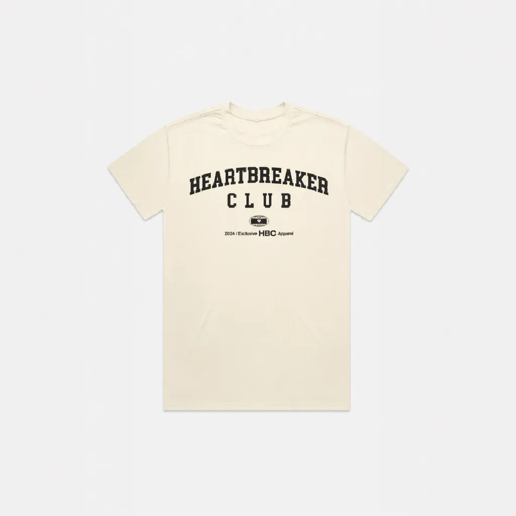 Heartbreaker Club - Apparel Cream T-Shirt sold by be inspired product image thumbnail 3