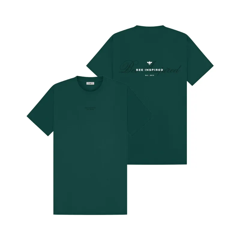 Ospina T-Shirt - Forest Green Relaxed Fit made by be inspired